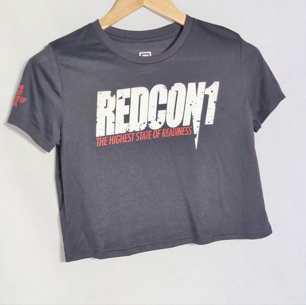 Redcon1 Sz S Black Crop Top Highest State Of Readiness